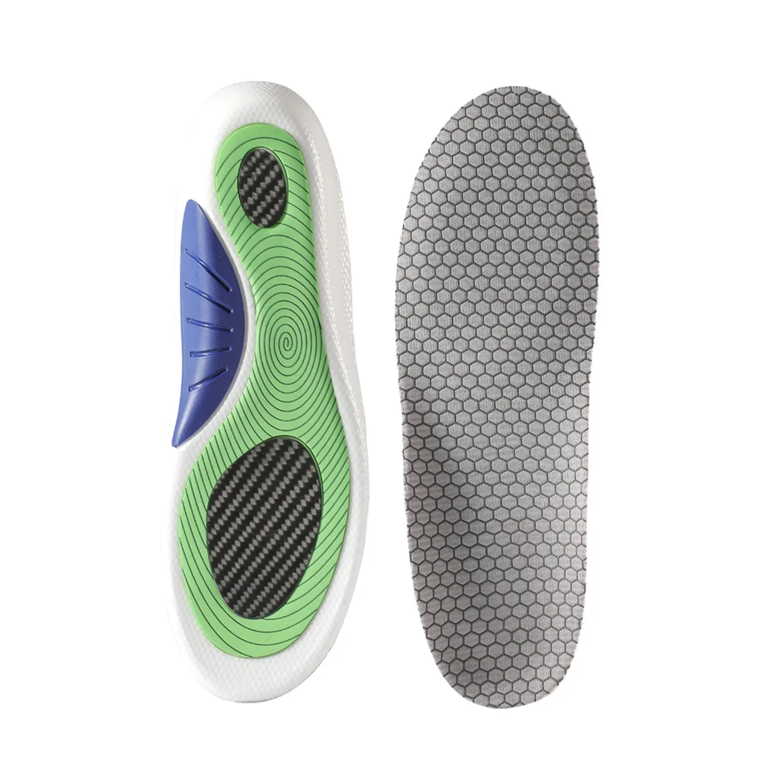 INNENS Running Athletic Shoe Insoles for Men Women, Sport Orthotic Comfort Cushions Inserts, Shock Absorption Inserts for Walking Hiking Hockey Tennis Basketball