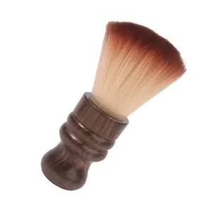Soft Neck Duster Brush for Pet Hair, Broken Hair Sweeping Brush with Wooden Handle