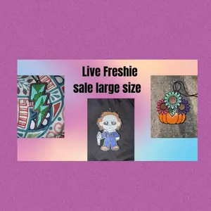 Live Freshie Sale Large Size Assortment Featuring Lightning Bolt Pumpkin & Character Designs
