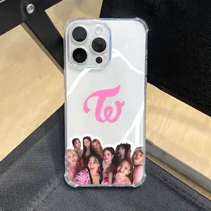 Popular South Korean Girl Group T-TWICE Phone Case Suitable for iPhone 17 16e 16 15 14 13 12 11 Mini Pro Max Air X XR XSMAX 8 7 Plus Anti Fall Transparent Soft Back Cover
