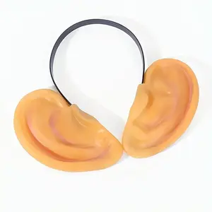 Halloween Funny Carrot Nose Pig Ears Headband Vinyl Devil Horns Headpiece Fun Performance Prop