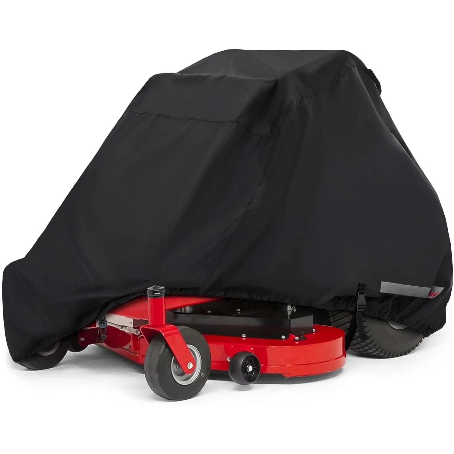 Zero Turn Mower Cover -  Heavy Duty Riding Lawn Tractor Cover Up to 62 inches Decks Black