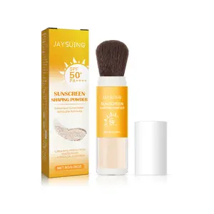 JAYSUING Sunscreen Shaping Powder SPF 50 PA+++ Oil Control Translucent Matte Finish 12-Hour Wear Buildable Puff Makeup Tool