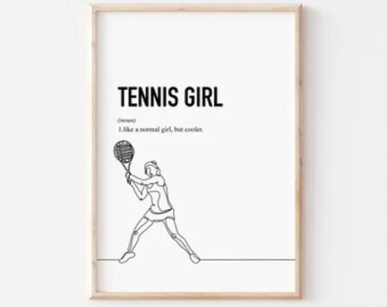 Tennis definition print, Tennis gift, Tennis lover gifts, tennis player gift, tennis team, tennis coach gift, printable wall art