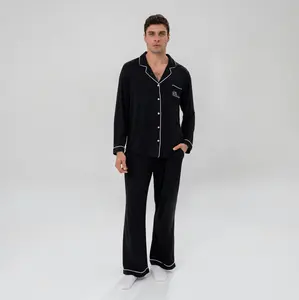 Hotel Collection- Men's Luxe Bamboo Long PJ Set