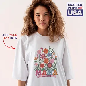 Mother’s Day Gift, Cute Mama Shirt, Funny Graphic Tee for Women, Oversized T-Shirt, Trendy Clothes, Gift for Mom, Spring Fashion, Mom Outfit | M3