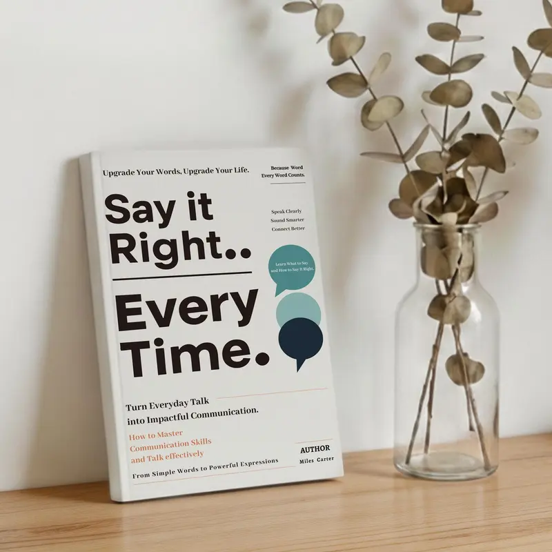 Say It Right, Every Time: Master Confident, Empathetic Communication for All Scenes | Book with Universal Speech Templates to Control Impulsive Words, Heal Relationships & Eliminate Awkward Silences - Trending Most Viral TikTok Shop Products Product September 2026