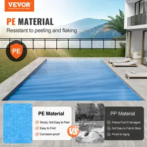 VEVOR Solar Pool Cover, 28 x 14 ft Rectangle Solar Blanket for Pools, Inground Above Ground Swimming Pool Solar Cover, 12 mil Solar Covers Blue Thick