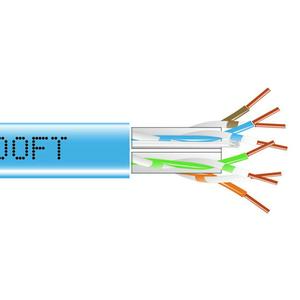 Black box GigaTrue CAT6 550-MHz Solid Ethernet Bulk Cable - Unshielded (UTP), CMP Plenum, 1000-ft. (304.8-m) Pull-Box