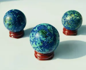 Blue Turquoise Mixed Green Turquoise & Azurite Earth-Like Appearance Natural Crystals for Unique Decor