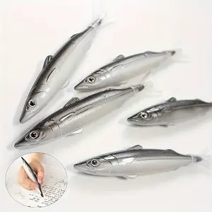 4 Fun Fish-Shaped Ballpoint Pens, Perfect for School, Office, Party Gifts, Unique Ocean Theme Stationery, Creative Student Gift