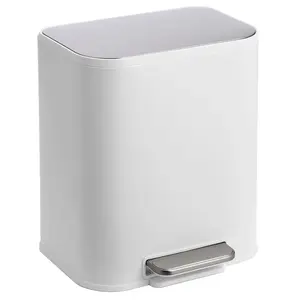 GARVEE Explore the GARVEE Stainless Steel Trash Cans: Stylish and Functional with Soft Close Lids, Foot Pedals, and Removable Buckets in Elegant Matte Finishes, Available in Sizes from 3.2 to 8 Gallons.
