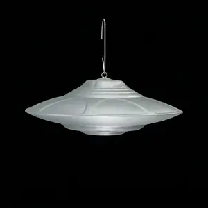 Classic Flying Saucer UFO Ornament – 3"–4"