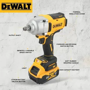 DEWALT 2025WALT DCF900 Impact Wrench 1/2" Inch High Torque With Hog Ring Anvil 20V Brushless Cordless Dewalt Power Tools