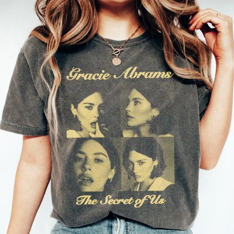 Vintage Gracie Abrams Shirt, The Secret Of Us Tour 2024 Shirt Sweatshirt, Gracie Abrams Hot Album Shirt, Gracie Abrams Tour Shirt