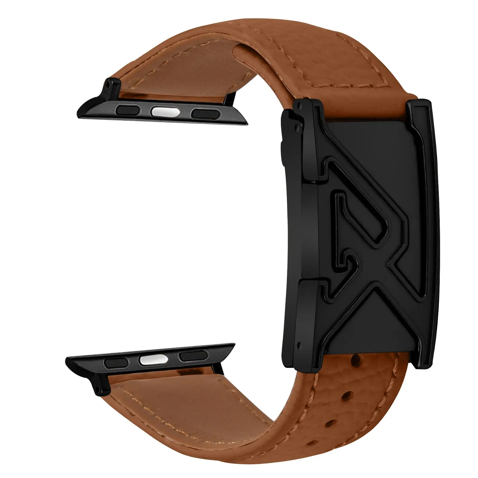 Men's Fashion Leather Strap with Magnetic Buckle, Compatible with Apple Watch Series 1-11 (38-49mm), Father's Day Gift, Watch Straps