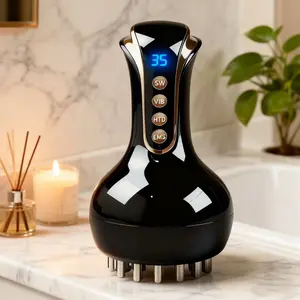 【Spring & Easter】Handheld Body Massager with Heat, Light & Vibration for Relaxing At-Home Spa Use,best friend birthday gift Body Care， head massager，lymphatic drainage products