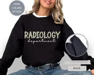 Personalized Name Radiology Department Sweatshirt, Floral Radiologist Shirt, Custom MRI CT X-ray Tech Crewneck, Nurse Life Sweater, RAD Gift
