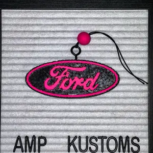 Neon Pink Ford Emblem Car Freshie
