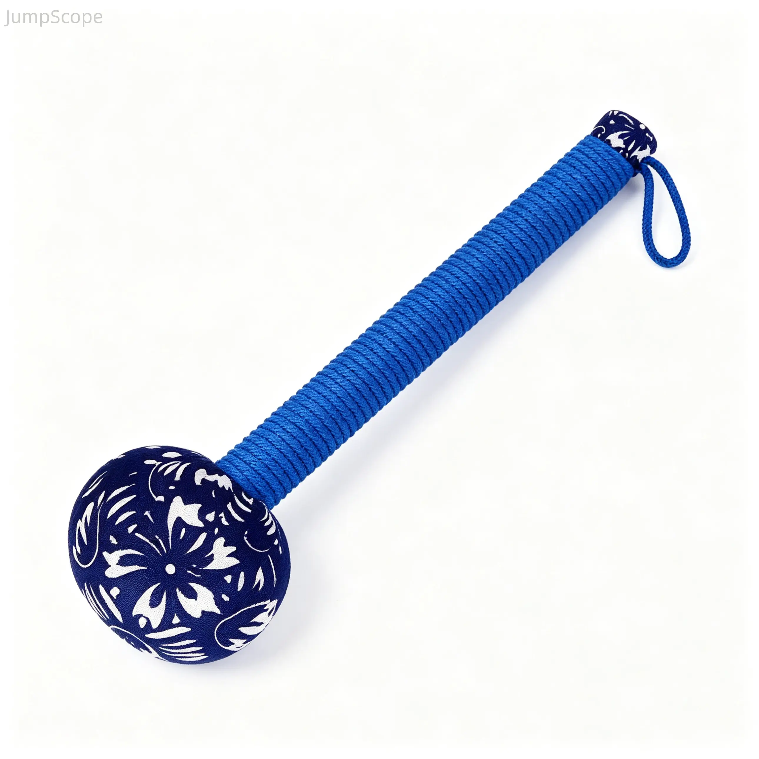 26cm Natural Mugwort Meridian Massage Hammer - Multi-Color Floral Fabric, Wormwood-Filled Handheld Acupoint Tapping Stick for Muscle Soreness Relief, Daily Self-Care & Body Care