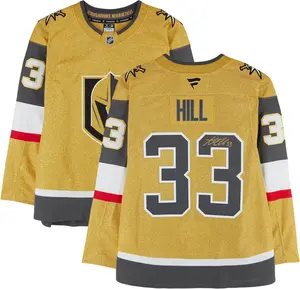Adin Hill Vegas Golden Knights Autographed Gold Fanatics Premium Jersey - Fanatics Authentic Certified