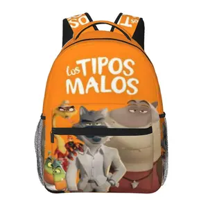Large Capacity Bad guys Travel Backpack Laptop The bad guys Backpack Carry On Bad guys book series Backpack Cute Cartoon Casual Daypack Business Work Bag for Teens, Colleagues & Holiday Gifts
