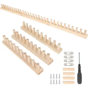 46" Chunky Blanket Loom Kit, Loom for DIY Throw Blankets with Locating Pins, Chunky Knitting for Beginners,  Blanket Loom for Bulky Yarn Gifts & Crafts