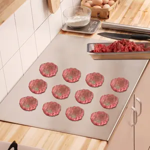 Titanium Metal Cutting Board 40x30cm/40x50cm/40x60cm Durable Large Kitchen Chopping Block for Meat Fruit Vegetables Baking Easy Clean Daily Use