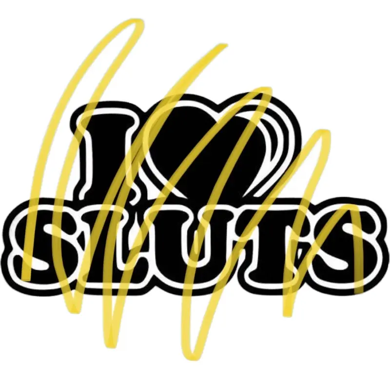 I heart slûts decal