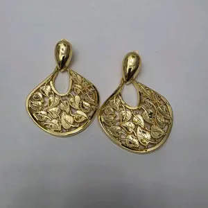 #324. 18K Gold Plated Bold Drop Earring  Unique  High quality  Water Resistant  Hypoallergenic  Nickel Free Every day,  Party .