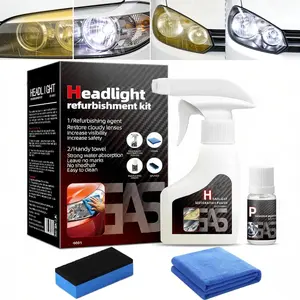 Headlight Restoration Kit, Erases Yellowing & Oxidation, Restores Clarity with Long-Lasting UV Shield, Advanced Car Headlight Cleaner and Restorer