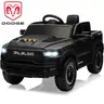 Segmart Dodge RAM 1500 Kids Ride On Truck with Remote Control, 4-Wheel Suspension, 5-Point Seat Belt, MP3 Bluetooth, LED Lights, Electric Car Toy for Ages 3-6, Best Christmas Gift for Kids，Black Friday