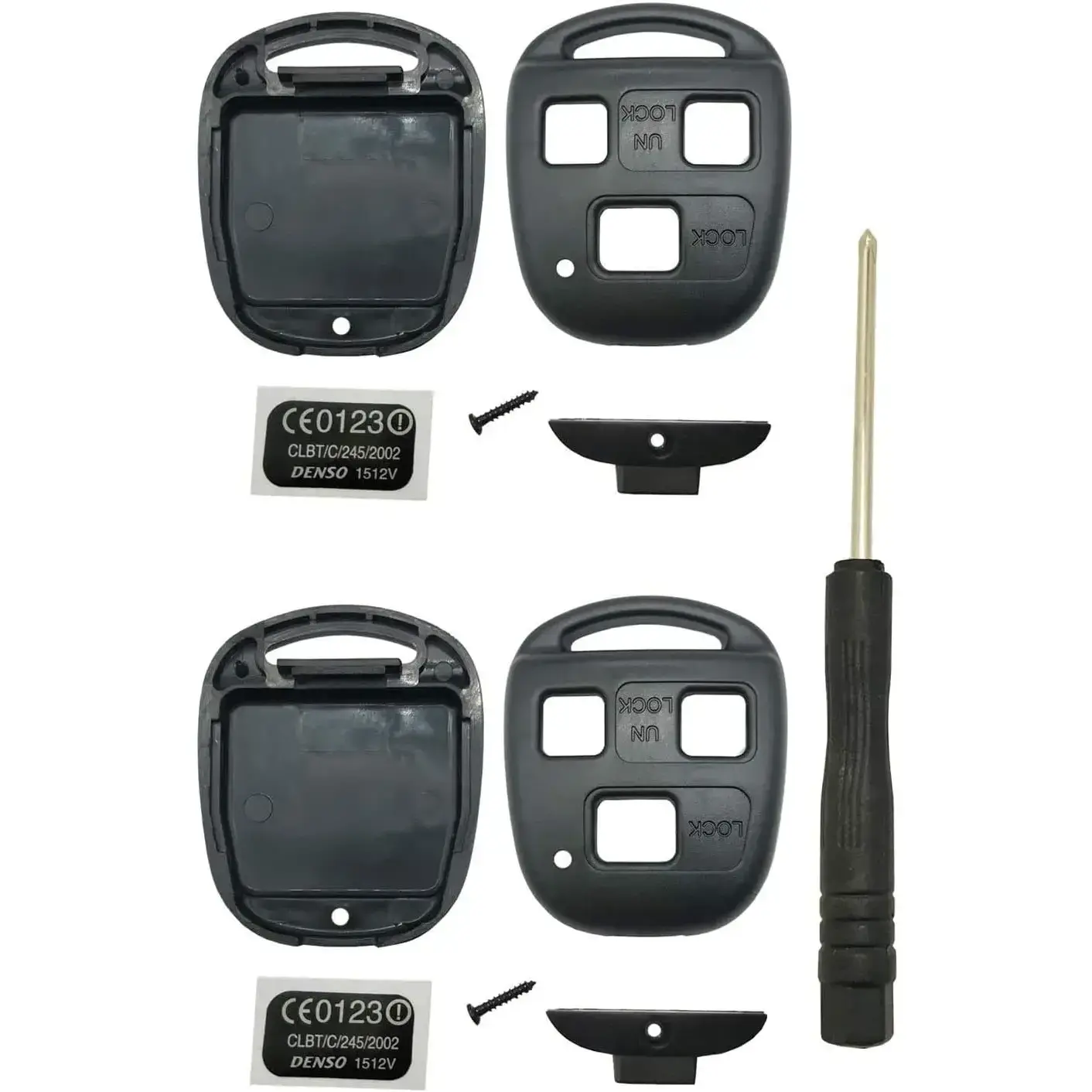 Keyless Entry Remote Control Key Replacement Key Fob Cover Shell Fits for Lexus ES300 ES330 GS300 GS400 GS430 GX470 IS300 is330 LS400 LS430 LX470 RX300 RX330 RX350 RX400h RX450h2 SC430 Key Fob
