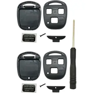 Keyless Entry Remote Control Key Replacement Key Fob Cover Shell Fits for Lexus ES300 ES330 GS300 GS400 GS430 GX470 IS300 is330 LS400 LS430 LX470 RX300 RX330 RX350 RX400h RX450h2 SC430 Key Fob