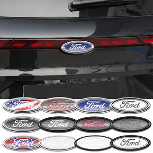 Ford Car Front Emblem Replacement Decoration, Anti-Fading Vehicle Badge, Automotive Exterior Modification Accessory, Trendy Emblem Parts, Universal Car Sticker