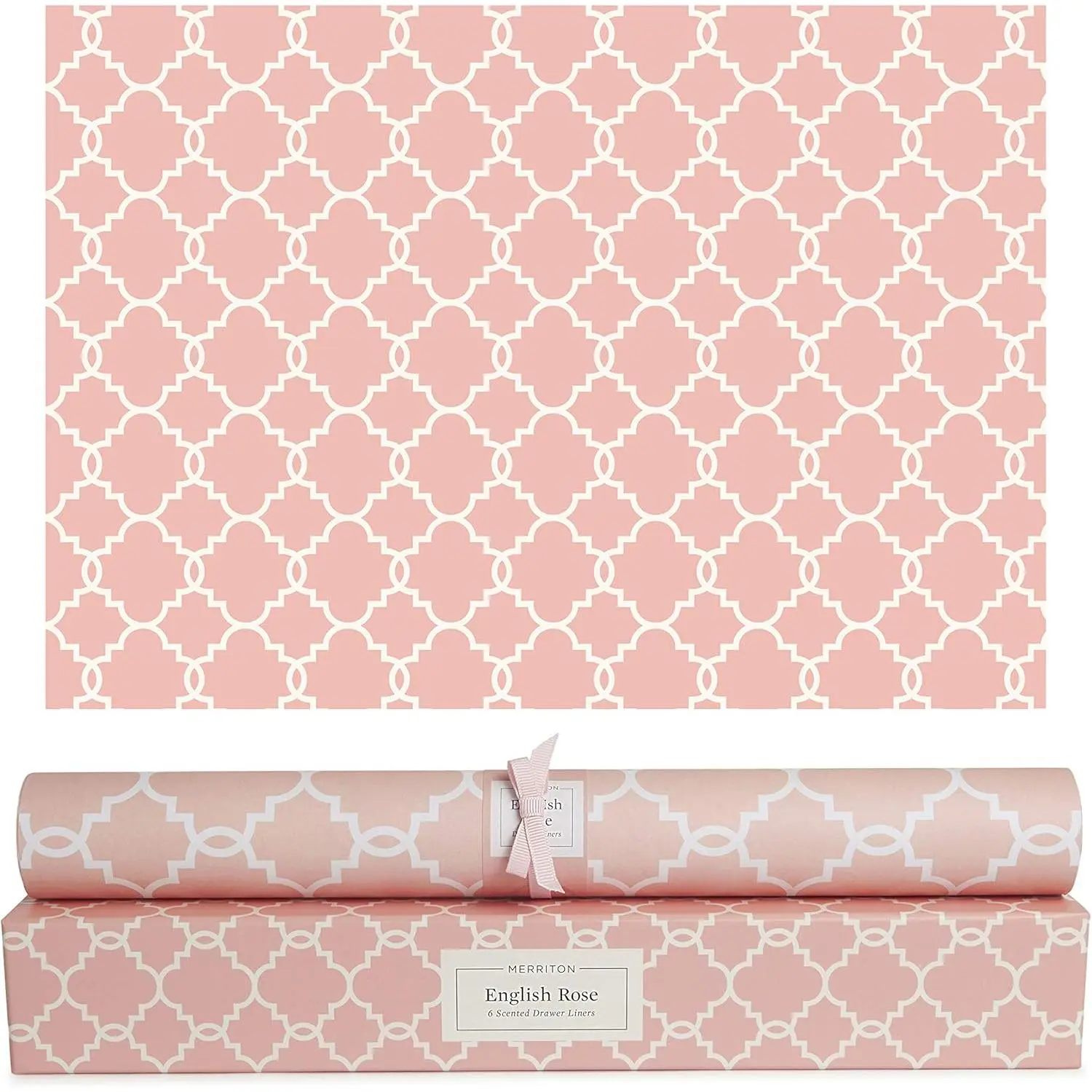 Scented Drawer Liners for Dresser – 6 Large Non Adhesive Dresser Drawer Liner Sheets, 19.5 x 14 in, Drawer Liners for Kitchen Cabinets & Closet Shelves, Cabinet Liner & Shelf Paper (English Rose)