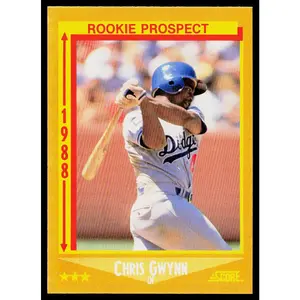 Chris Gwynn 1988 Score Glossy #640 RC Los Angeles Dodgers