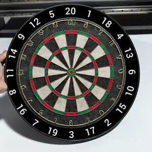 A darts board +6 magnetic darts set, bar dedicated professional darts board silicone edge protection high elastic sisal target face game grade family entertainment preferred essential sports training game target birthday gift for boys and girls.