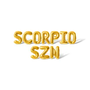 Letter Balloons - SCORPIO SZN 16" Inch Alphabet Letters Foil Mylar Balloon Birthday Party Banner