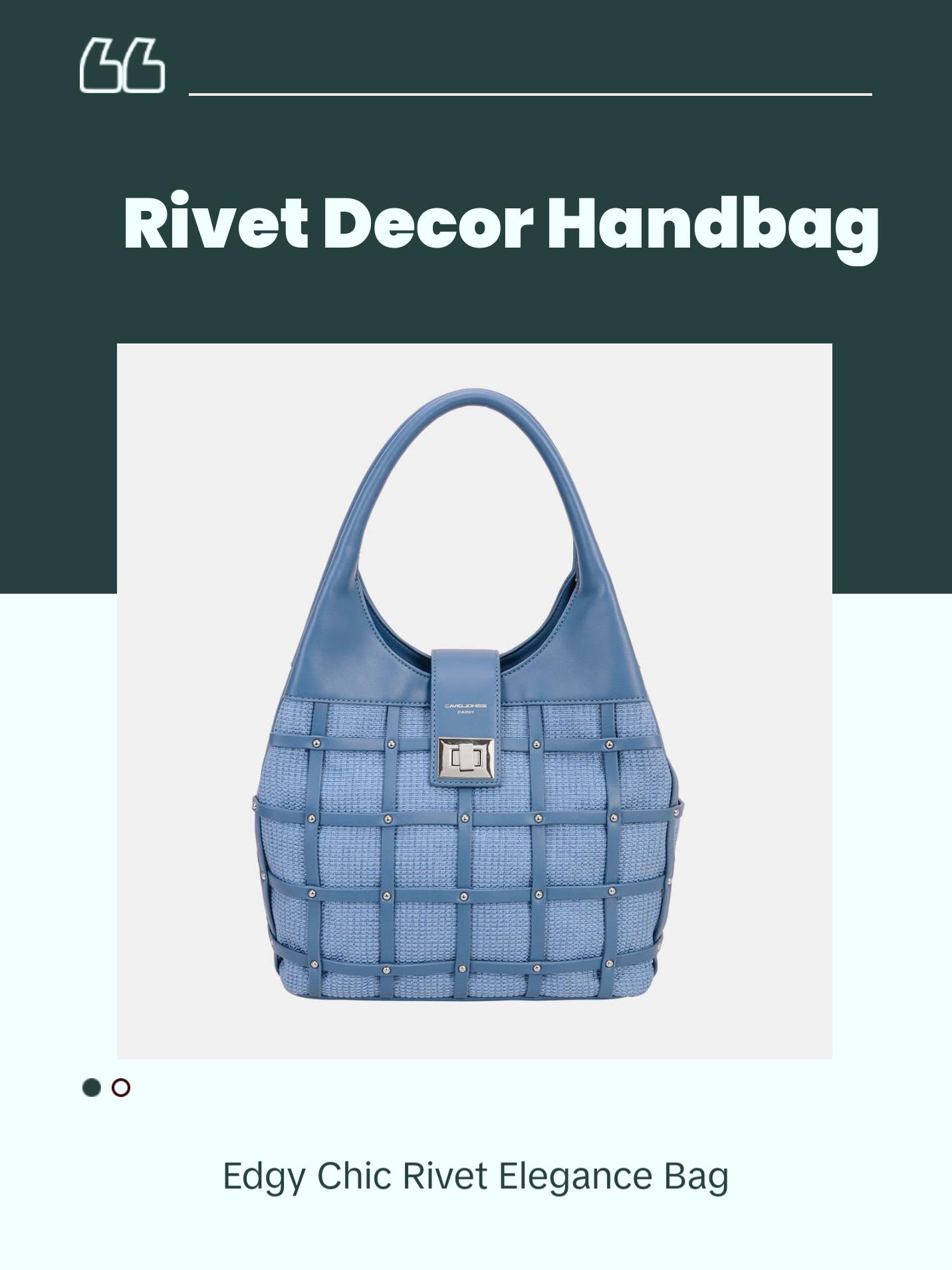 David Jones Rivet Decor Handbag bag tote bag tote bag