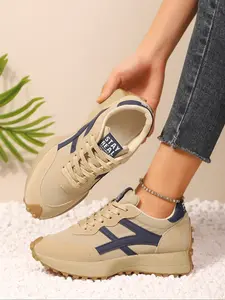 New Thick Sole Height Increasing Dad Shoes, All-Season Casual Flat Running Sneakers, Comfortible Sporty Footwear for Men & Women, Platform Running Shoes