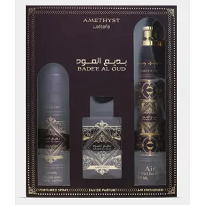Lattafa Unisex Bade'e Al Oud Amethyst Gift Set Fragrances