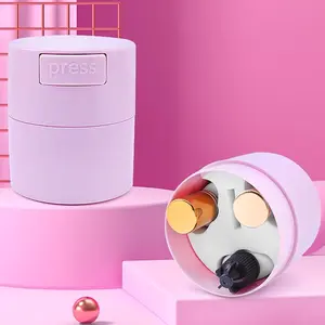 1pc Press-Type Lash Glue Storage Case, Plastic Makeup Adhesive Organizer for Eyelash Extension Tools, Lightweight with Seal Design Cosmetic Container, Easy Use Glue Holder