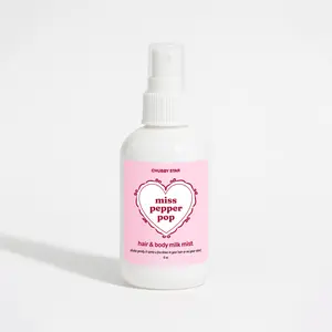 Miss Pepper Pop Body Milk Mist Spray For Body & Hair - Soda Scented Fragrant Hair and Body Spray Milky Mist - Alcohol Free Body Mist