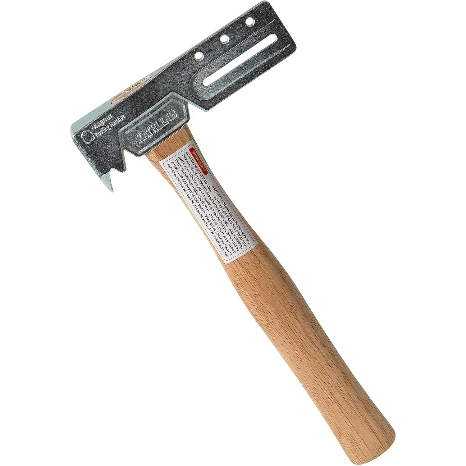 Magnetic Roofing Hatchet with Nail Claw, Sliding Gauge, Wedge - Premium Materials Build, Upgraded Wooden Handle, Ergonomic Curve, Improved Balance Shingle Remover for DIY Enthusiasts, Roof Repairs