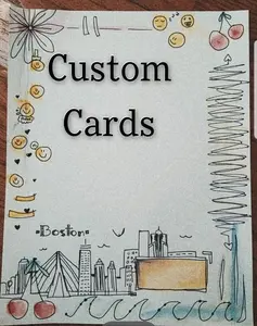 Personalized Cards - 100% Unique, Made by Hand on Demand, Design your own Card (one), Custom, Entirely Personalized, Handmade