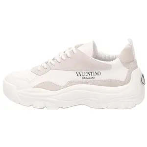 Valentino Gumboy Comfortable Durable Low-Top Casual Sneakers for Men in White-Gray