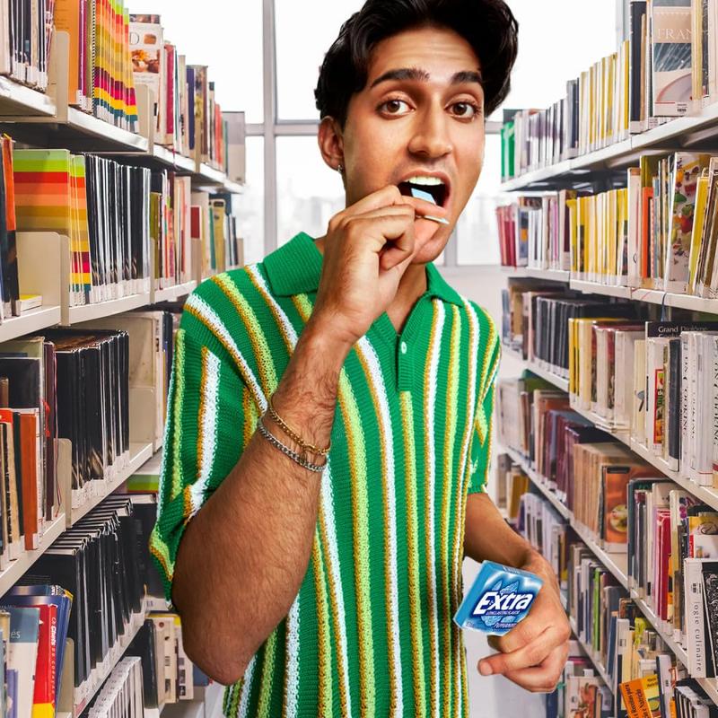 EXTRA Peppermint Sugar Free Chewing Gum, 15 pieces (3 Pack)