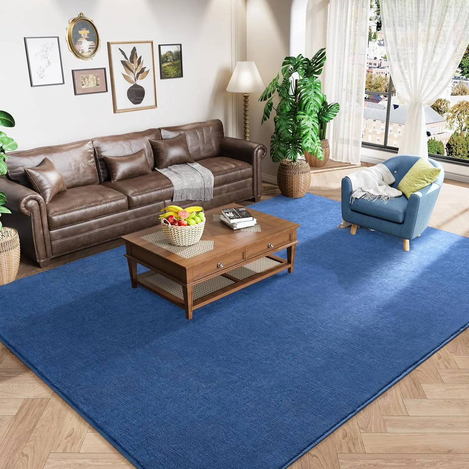 Machine Washable Indoor Plush Rug - Super Soft Memory Foam Cushioning, Non-Slip, Durable Short-Pile, Ideal for Bedroom, Hallway Runner, Kitchen Mat