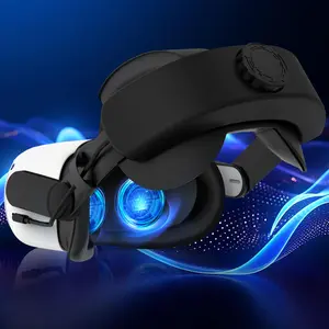 6000mAh Digital Rechargeable Battery Headstrap for Oculus Quest 2, Adjustable Elite Headband for Oculus/MetaQuest 2, Console Accessories, Wearable